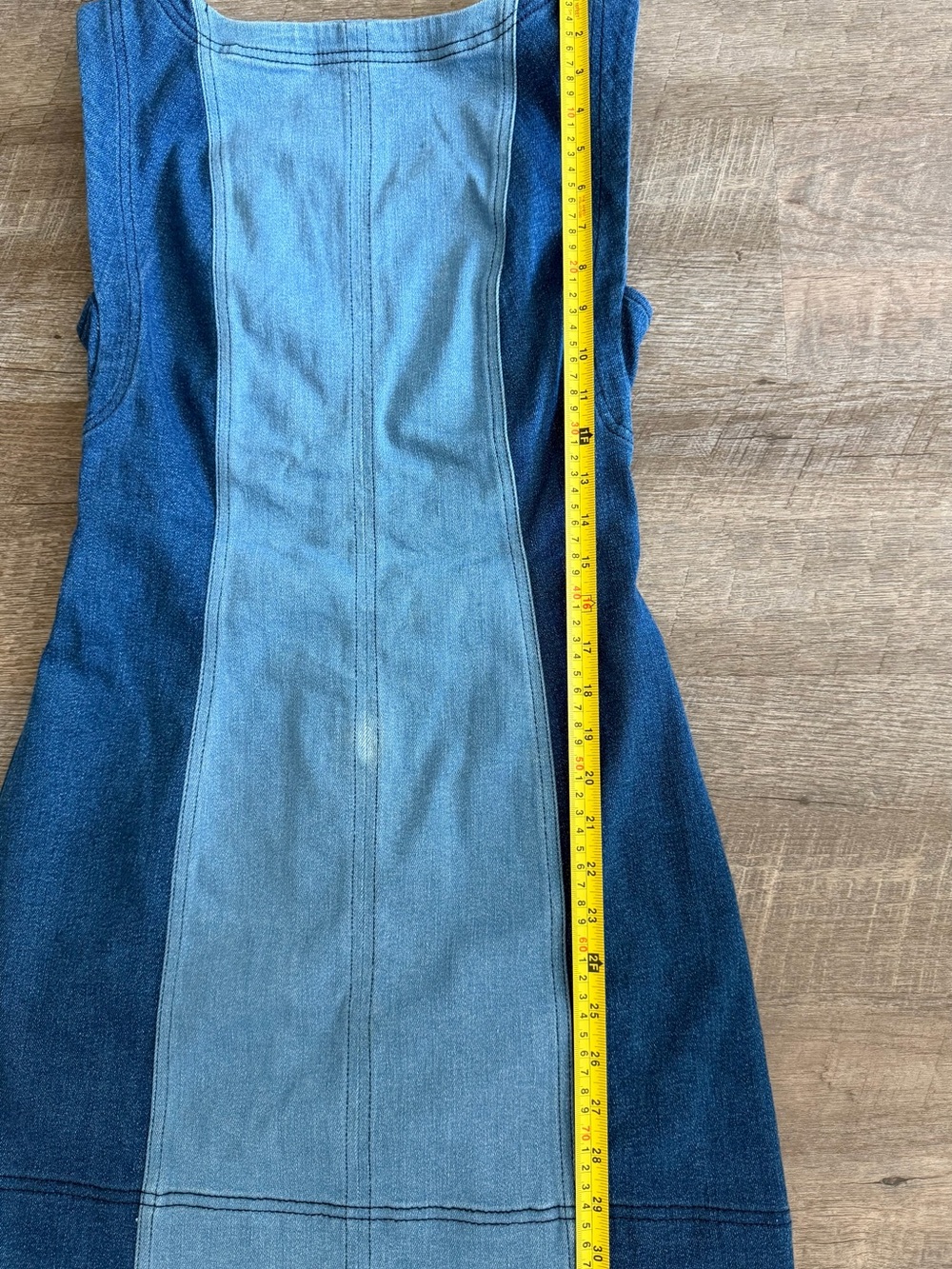 Anthropologie Pilcro The Kendall Sleeveless Denim Mini Dress Size 4 Boho Western - Picture 7 of 8